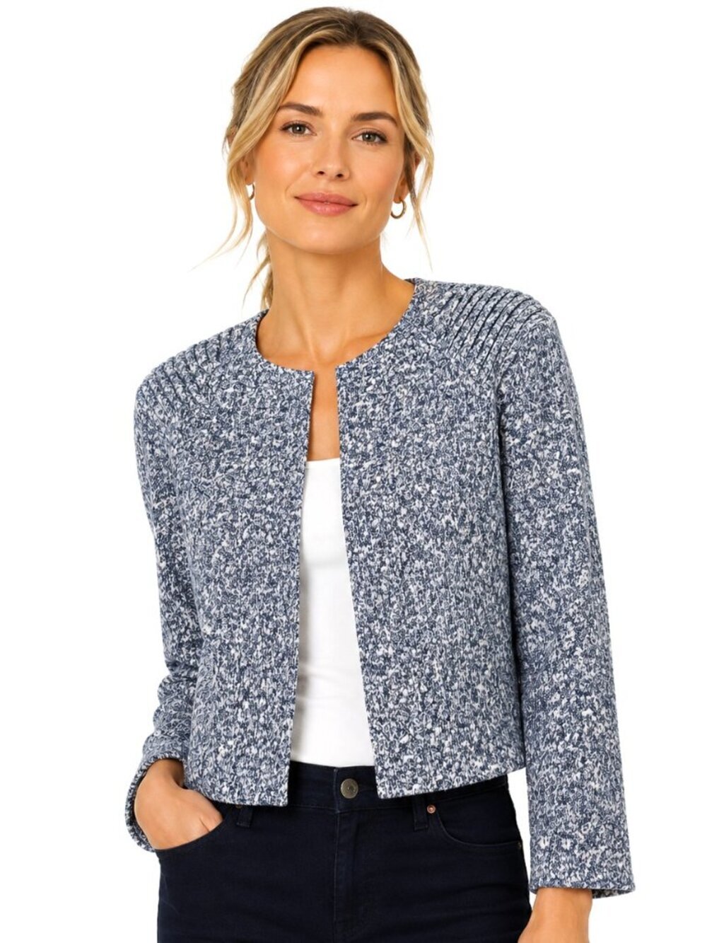 Yoana Baraschi Pleated Shoulder Print Jacket